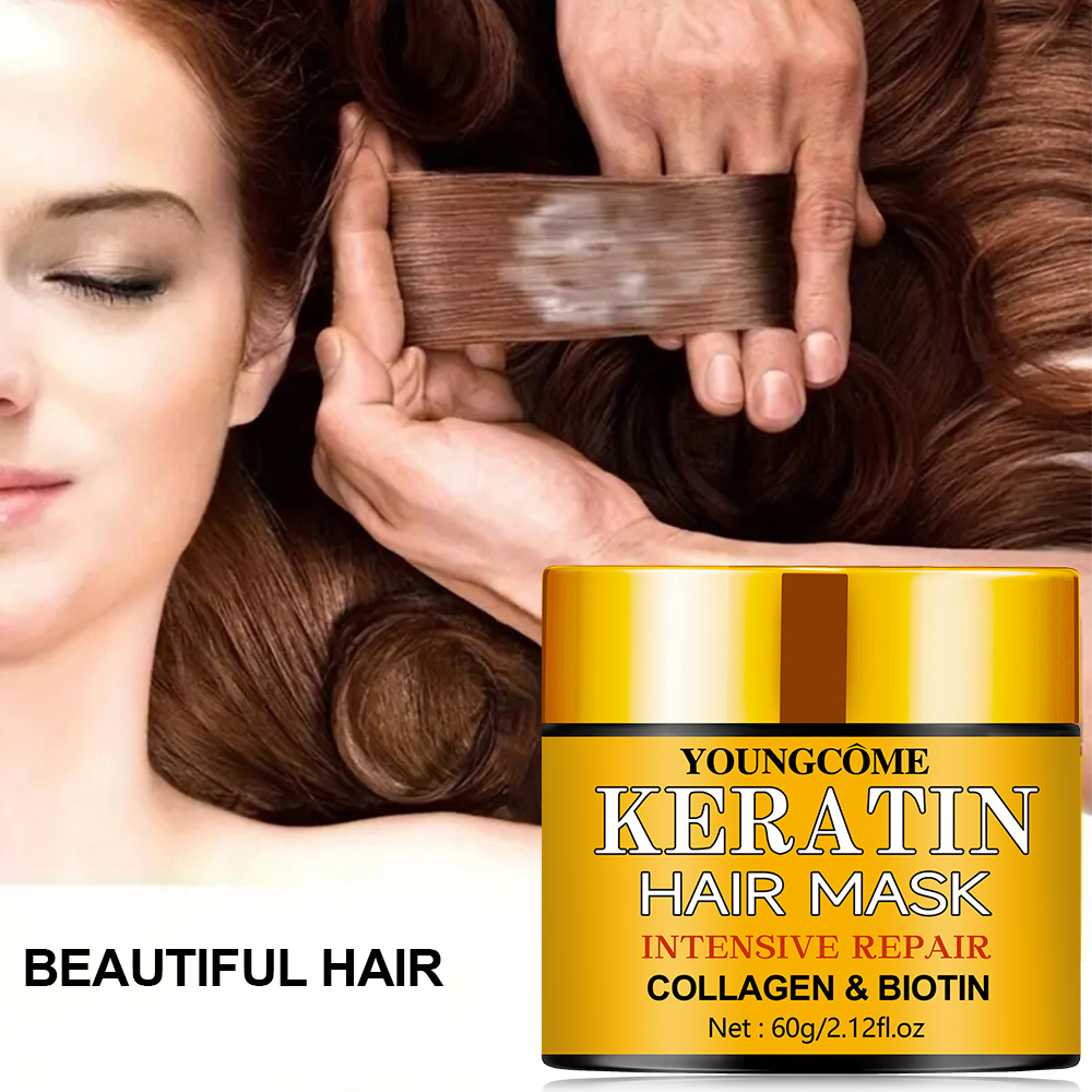 Hair Care Collagen - Masque capillaire réparateur, huile essentielle nourrissante
