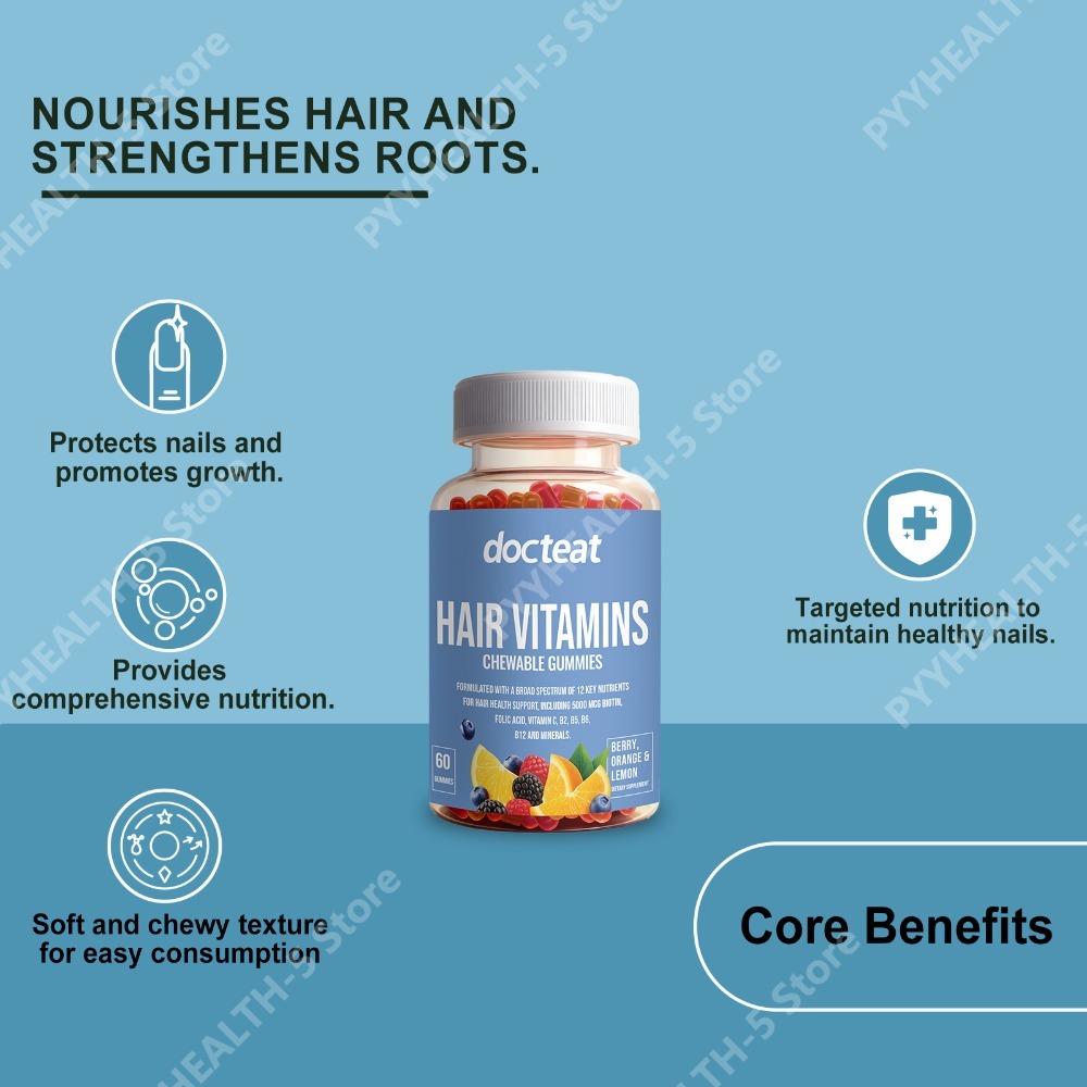 Hair Care Collagen - Gummies beauté cheveux, peau, ongles avec