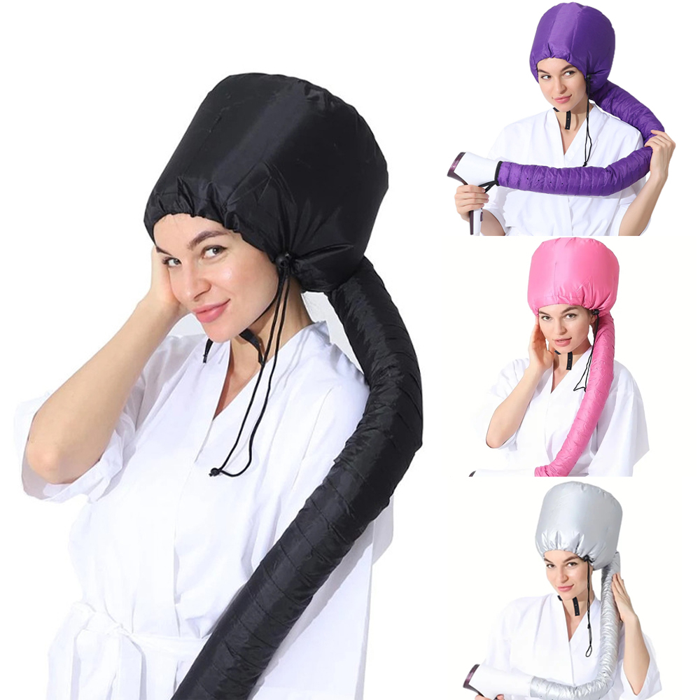 Hair Care In Salon - Bonnet de séchage réutilisable pour sèche-cheveux,