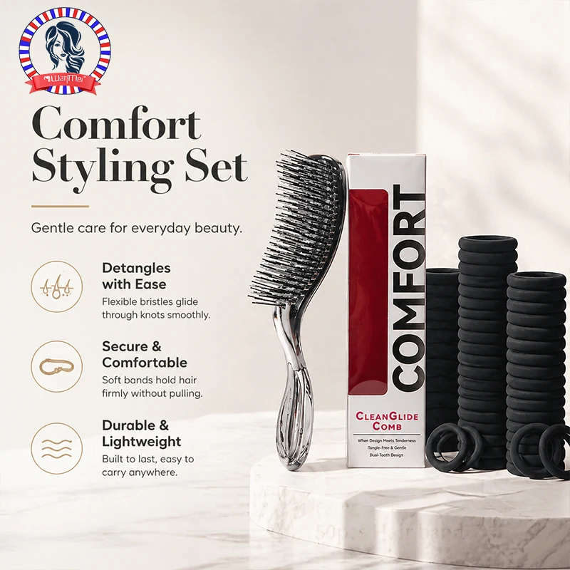 Hair Care Japanese - Ensemble de brosses à cheveux confortables