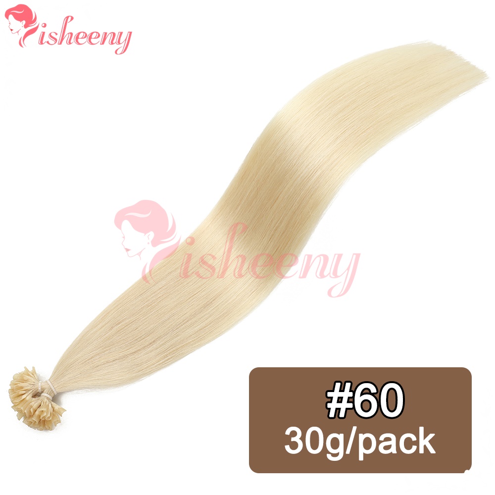 Hair Care Keratin - Extensions de cheveux humains blonds Isheeny