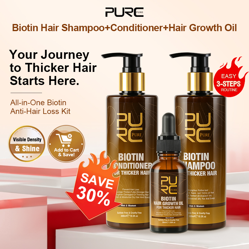 Hair Care Keratin Treatment - PURC biotine huile de croissance des