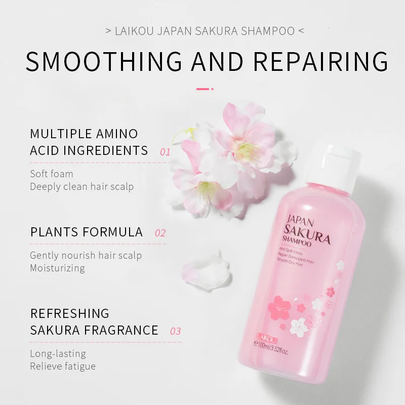 LAIKOU japon Sakura shampooing - Hair Care Japanese avis et prix
