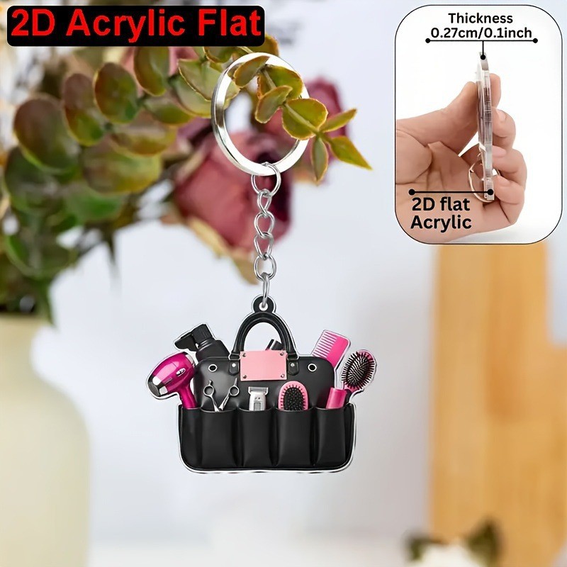 Porte-clés de coiffeur 2D plat - Hair Care Gift avis et prix