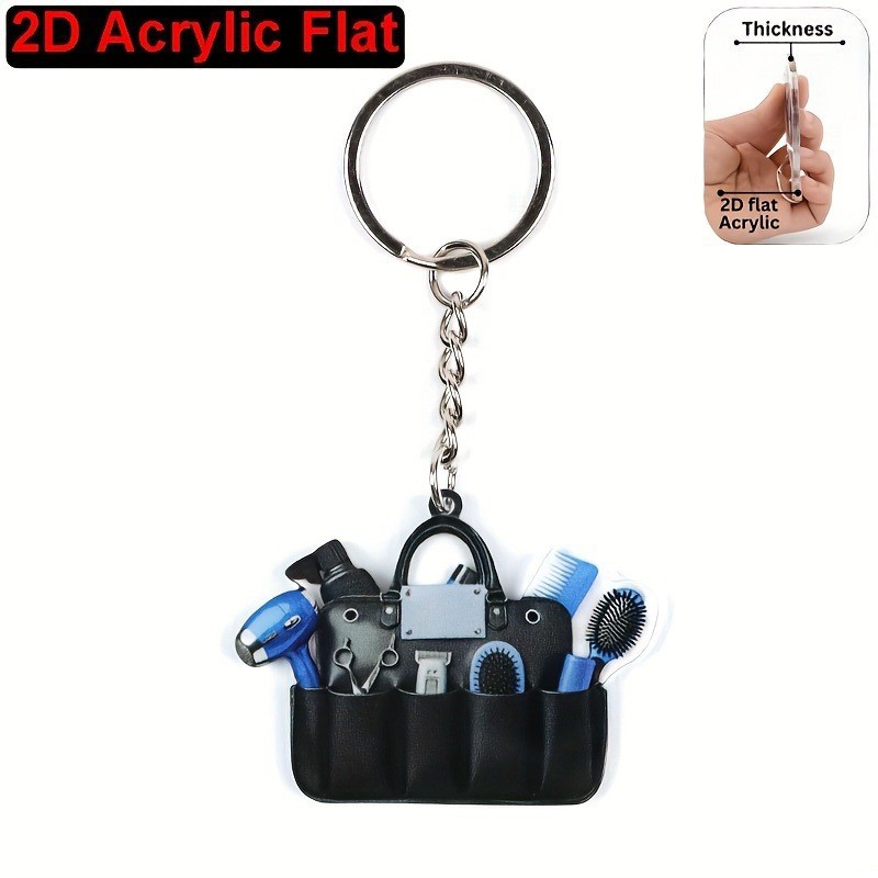Porte-clés de coiffeur 2D plat - Hair Care Gift avis et prix